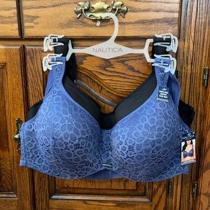 #NWT NAUTICA INTIMATES 2 PACK BRA SET SZ 42D